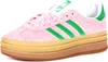 A studio shot of a single Adidas Gazelle Bold W sneaker. Produktbild-Vorschau