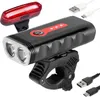 Lampy výkonné LED světla na kole přední + zadní USB světlo Náhled obrázku produktu 1