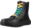 Geox J Phaolae, stivali da bambina con lacci, colore nero, Anteprima dell’immagine prodotto 1