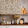 Große Malschablonen M 43x64 cm, Holz Terrazzo Retro Muster, Produktbild-Vorschau 3