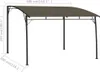 Ombrellone da giardino 3x3x2,55 m Taupe Anteprima dell’immagine prodotto 5