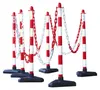 Moravia Kettenständer Set mit Dreiecksfuß rot/weiß 10 m Produktbild-Vorschau 1