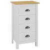 vidaXL Kredens Hill biały 46x35x80 cm lite drewno sosnowe Podgląd zdjęcia produktu 16