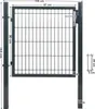 SONGMICS Gartentor mit Schloss, Türklinke, Schlüssel, 106 x Produktbild-Vorschau 7