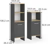 Ensemble de meubles de salle de bain Vicco Karli Voir les images du produit 2