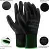 12 Paar Arbeitshandschuhe Polyester Polyethan Beschichtet Produktbild-Vorschau 2