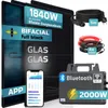 SUNNIVA® 1840W Balkonkraftwerk BIFAZIAL FULLBLACK komplett Produktbild-Vorschau 1