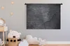 MuchoWow® Wandteppich Wandbehang Beton - Schwarz - Riss Produktbild-Vorschau 3