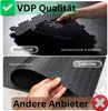 VDP - VA - Gewerbe Boden PVC Fliesen Rauten 10mm schwarz Produktbild-Vorschau 6