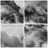 Bild auf Leinwand - Leinwandbild - Berge Nebel Gipfel - Produktbild-Vorschau 8