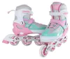 Street Rider Inline Skeelers Rose/Vert Ajustable, Taille Voir les images du produit 2