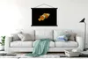 MuchoWow® Textilposter Fisch - Linie - Schwarz 150x100 cm Produktbild-Vorschau 3