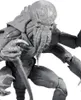 A close-up, unpainted grey model of a Warhammer 40k Ymgarl Genestealer action figure. Náhled obrázku produktu