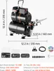 SucceBuy set aerografo 1/6 hp con compressore e serbatoio, Anteprima dell’immagine prodotto 7