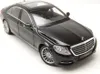 A black Mercedes S-Class W222 model car on a white background. Produktbild-Vorschau
