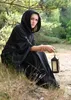 Mittelalter Kleid Isra mit Trompetenärmeln, schwarz - Produktbild-Vorschau 5