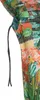 A close-up of a fabric with a jungle print, showing a drawstring. Produktbild-Vorschau