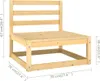 vidaXL Set salotto da giardino 5 pezzi con cuscini in legno Anteprima dell’immagine prodotto 9