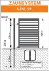 Polbram Zaunfeld Leni 120 200 x 120 cm, RAL-Farbe 7016 Produktbild-Vorschau 4