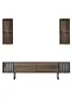 Skye Decor, Chrome Line Set - Walnut, Black, Wohnzimmer, Produktbild-Vorschau 8