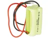 A close-up of a battery pack with wires attached, isolated on a white background. Produktbild-Vorschau