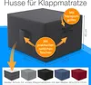 Pokrowiec ELONEO na materac składany 90x200x15 cm, z Podgląd zdjęcia produktu 3