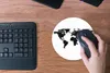 MuchoWow® Mauspad Mousepad Weltkarte - Schwarz - Aquarell Produktbild-Vorschau 4