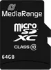 MediaRange SD MicroSD karta 64GB SD CL.10 vrátane adaptéra Náhľad obrázku produktu 3