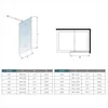 AICA Walk in 100x200cm Duschwand mit Stabilisator 8mm NANO Produktbild-Vorschau 7