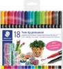 STAEDTLER Doppel-Fasermaler Twin-tip 18er Kunststoff-Etui Produktbild-Vorschau 1
