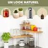bremermann Etagère d'angle en bambou, étagère de cuisine, Voir les images du produit 2