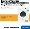 Exquisit Wärmepumpentrockner TWP5803-030 weiss | 8 kg Produktbild-Vorschau 2