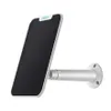 A white solar panel with a black textured surface, attached to a silver adjustable mount, shown against a white background. Voir les images du produit