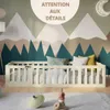 Crazy Pine Lit d'enfant 120x190 cm - Blanc - Lit au sol Voir les images du produit 6