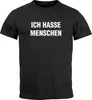 Herren T-Shirt Ich hasse Menschen Spruch Fun-Shirt Produktbild-Vorschau 2