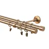 A double curtain rod with rings and clips, shown against a white background. Anteprima dell’immagine prodotto