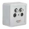 10x PremiumX PX-4 Sat Dose 4 Fach Enddose TWIN Antennendose Produktbild-Vorschau 2