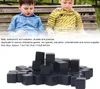 50 kusů černých, čtvercových, hladkých kostek, malé kostky, Náhled obrázku produktu 3