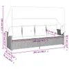 VidaXL 368335, Lounge, Obite siedzisko, Technorattan, Stal, Podgląd zdjęcia produktu 8