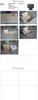 A collage of images showing a gray ceramic flowerpot, its packaging, and contents. Produktbild-Vorschau