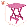 Tavolo pieghevole in plastica ADIGE 45 x 43 cm - rosa - Anteprima dell’immagine prodotto 4
