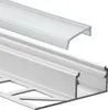 GX-FP2 LED Alu Fliesenprofil 10mm silber 2m klar Produktbild-Vorschau 2