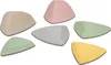 A collection of six colorful stepping stones for children, arranged on a white background. Produktbild-Vorschau