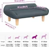 vidaXL Hundebett Dunkelgrau 70x40x24 cm Stoff Produktbild-Vorschau 7