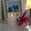 LED Kerze M-TWINKLE - Echtwachs - mechanisch bewegte Flamme - H: 10cm - D: 7,5cm - Timer - weiß Produktbild-Vorschau