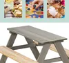 Relaxdays Detská záhradná súprava, pikniková lavica, Náhľad obrázku produktu 6