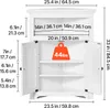 VEVOR Eckschrank Aufbewahrungsschrank 3 Regale 845mm 2 Produktbild-Vorschau 7