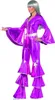 70er Jahre Kostüm für Damen pink Flower Power Hippie Produktbild-Vorschau 3