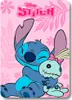 Lilo & Stitch Kuscheldecke in Rosa – Gemütliche Produktbild-Vorschau 1