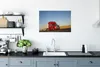 MuchoWow® Poster Rot gefärbter Lastkraftwagen 60x40 cm - Produktbild-Vorschau 3